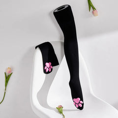 Gothic Lolita Thigh High Socks with 3D Cat Claw Design