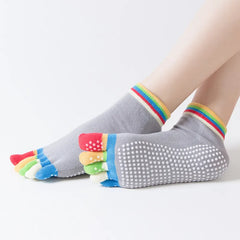 Colorful Anti-Slip Yoga Socks for Women