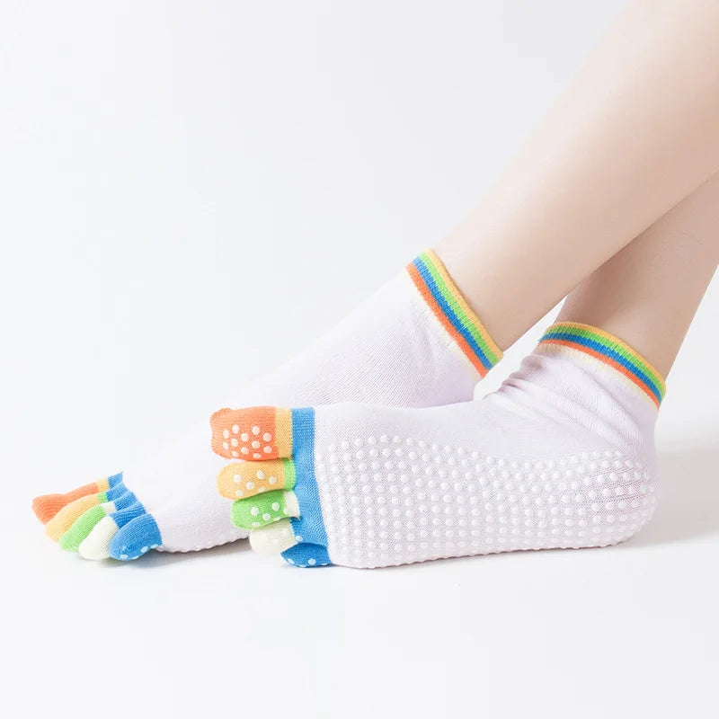 Colorful Anti-Slip Yoga Socks for Women