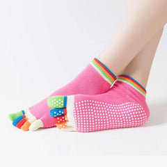 Colorful Anti-Slip Yoga Socks for Women