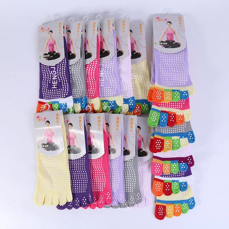 Colorful Anti-Slip Yoga Socks for Women