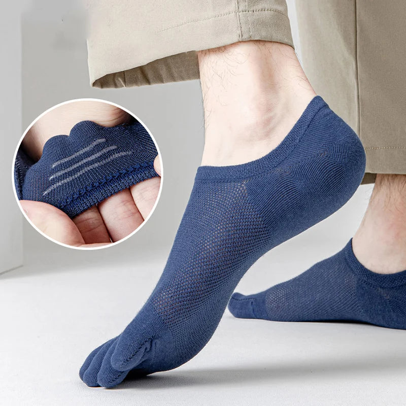 Fashion Casual Breathable Finger Boat Socks