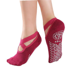 Bandage Yoga Pilates Socks for Women