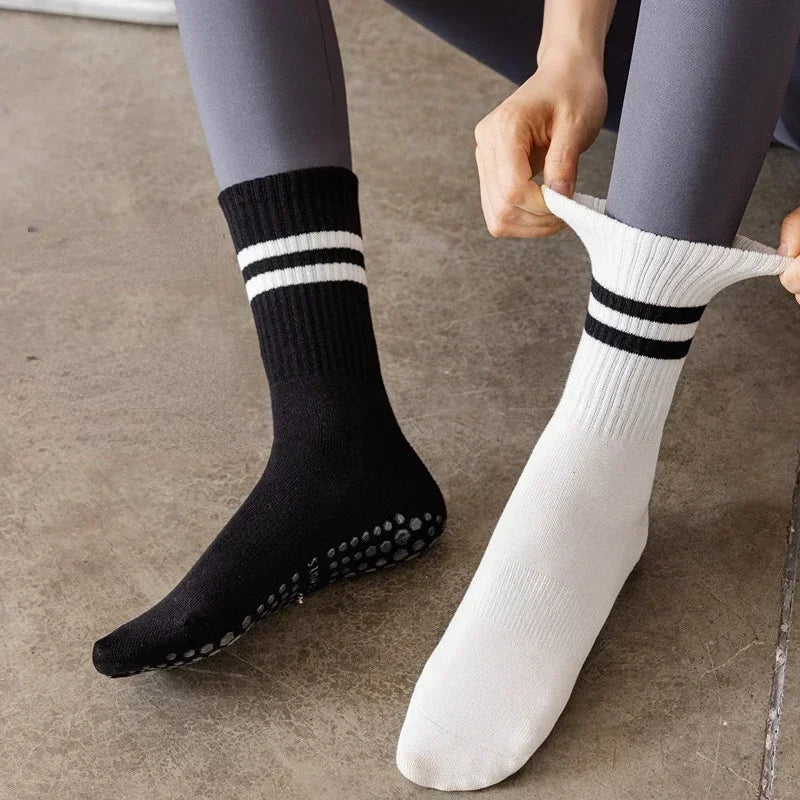 Professional Non-Slip Yoga Socks with Cotton Comfort