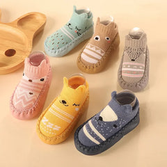 Newborn Baby Socks with Rubber Soles