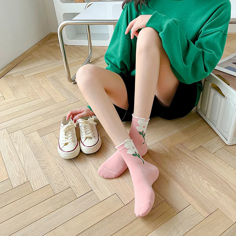 Kawaii Cartoon Mid-Tube Women's Socks