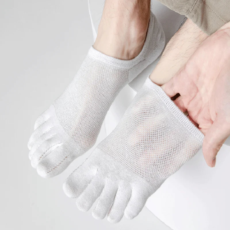 Fashion Casual Breathable Finger Boat Socks