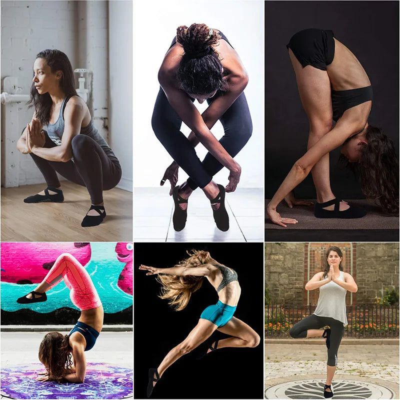 Bandage Yoga Pilates Socks for Women