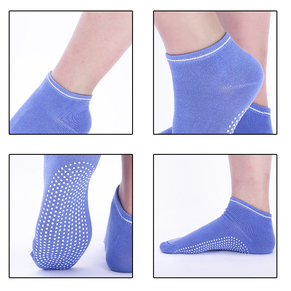 Cotton Women's Yoga Socks - Anti-Slip Gym & Pilates Essential