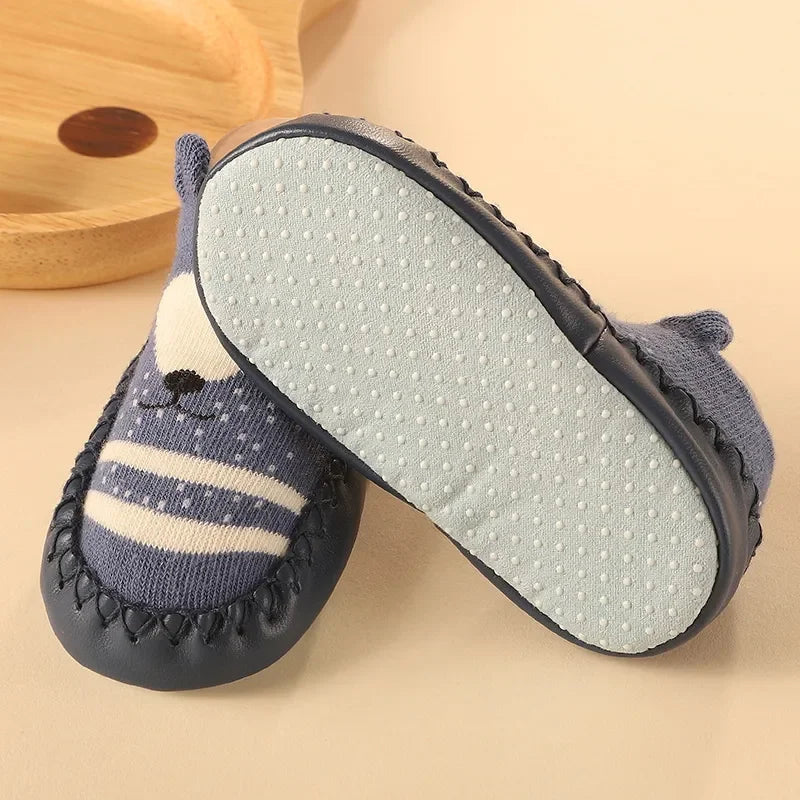 Newborn Baby Socks with Rubber Soles