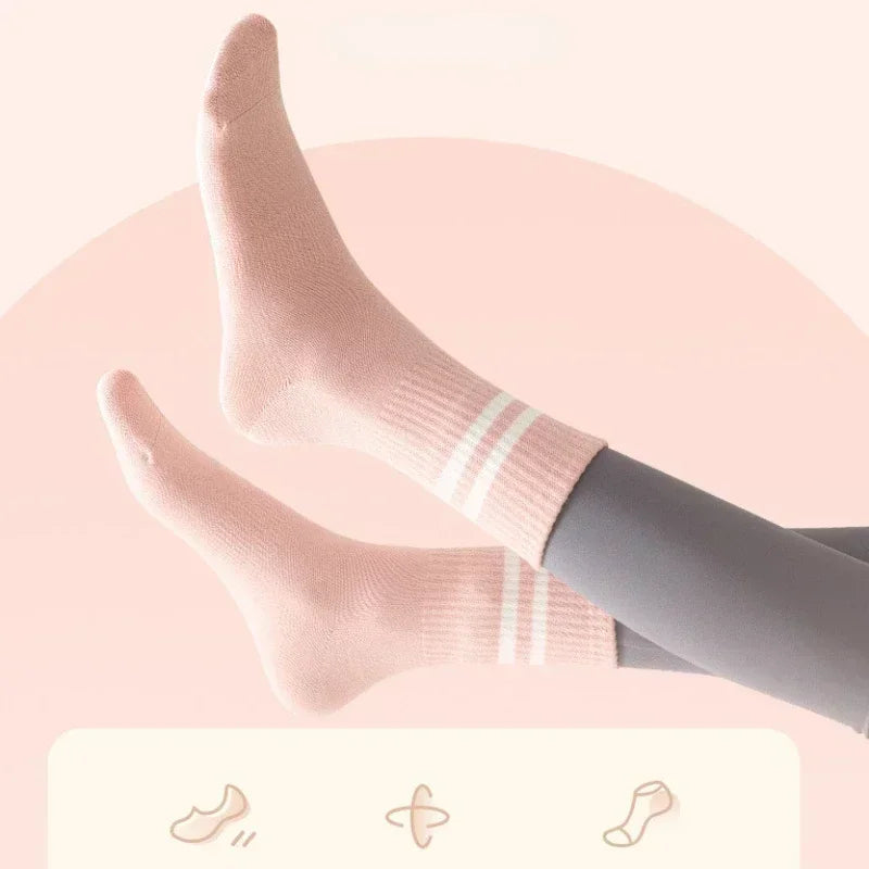 Professional Non-Slip Yoga Socks with Cotton Comfort